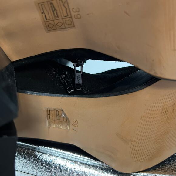 Free People SZ 39 US 9 Echo Black Suede Over The Knee Platform Heel Slouch Boot - Picture 8 of 16